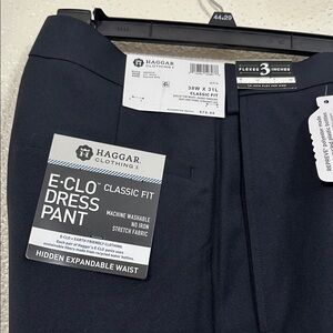 Haggar Men's E-CLO Classic Fit Dress Pants - Dark Gray